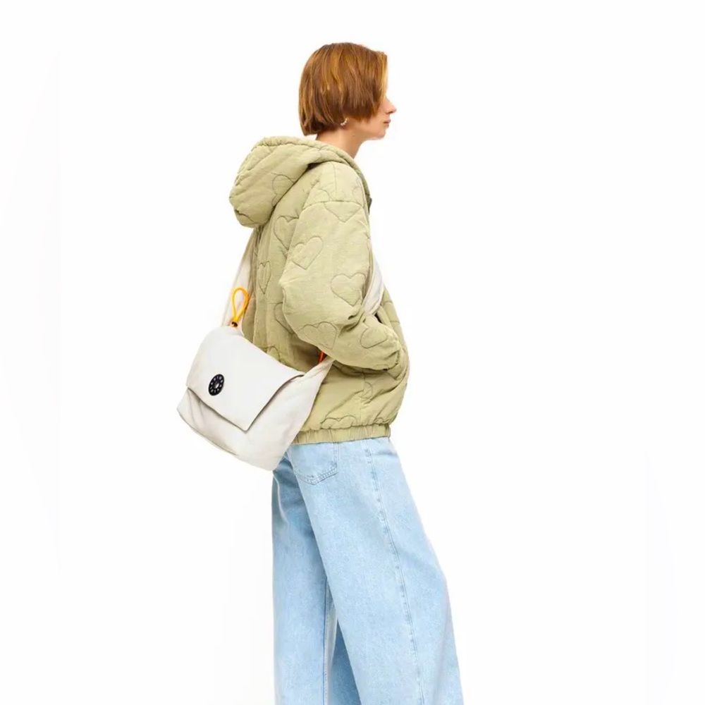 Bimba Y Lola M Bone Nylon Crossbody Bag - Picture 3 of 17